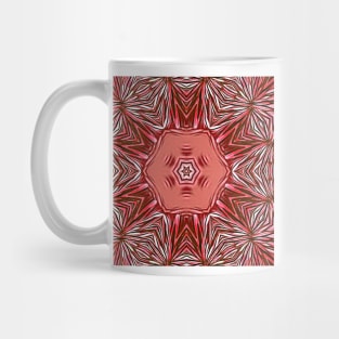 floral fantasy designs in shades of pink and red Mug